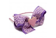 Big Heart Cookie - Lilac - Pink Lace