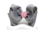 Big Pink Concha - Light Gray
