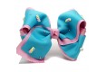 Mini Swirls - Double Old Pink and Aqua