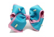 Mini Swirls - Double Old Pink and Aqua
