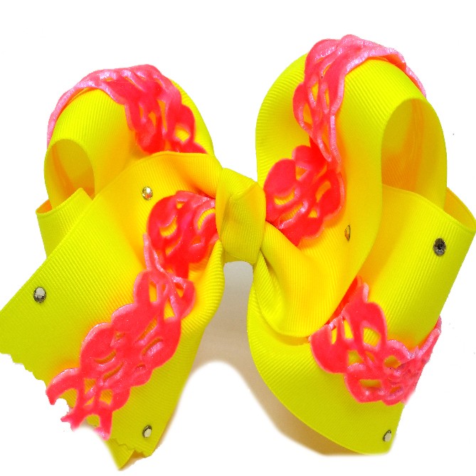 Neon Yellow - Neon Orange Trim