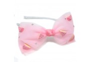Mini Angel Cake - Pink Sheer Headband