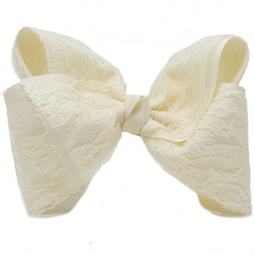 Beige - Satin Lace