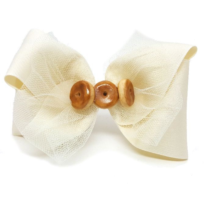 Big Glazed Donuts x 3 - Beige with Tulle